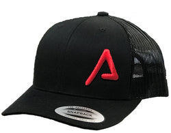 Agency Arms Embossed Logo Retro Trucker Hat