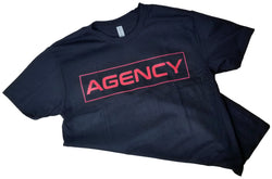 Agency Arms Outline Black/Red T-Shirt