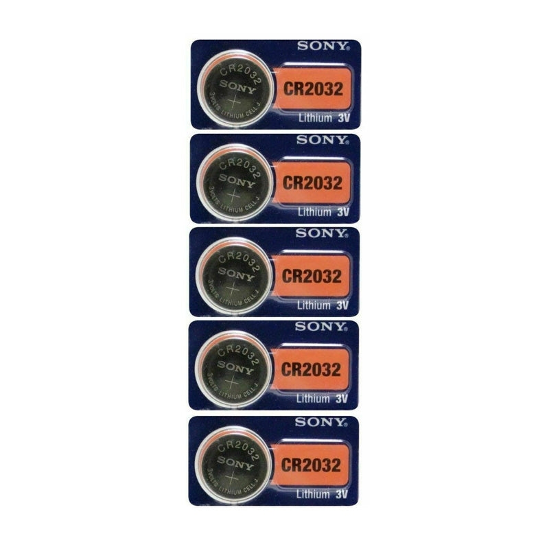 Sony CR2032 220mAh 3V Lithium Primary (LiMNO2) 5 Pack of Batteries