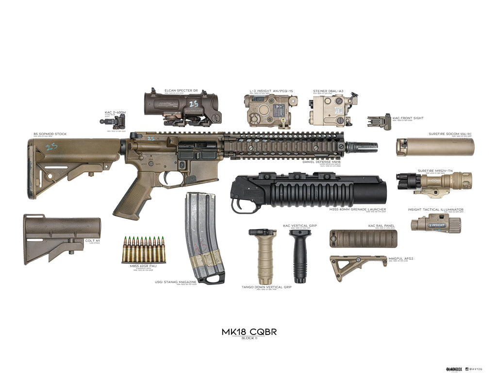 AV12G x Black Box Poster MK18 Exploded 17