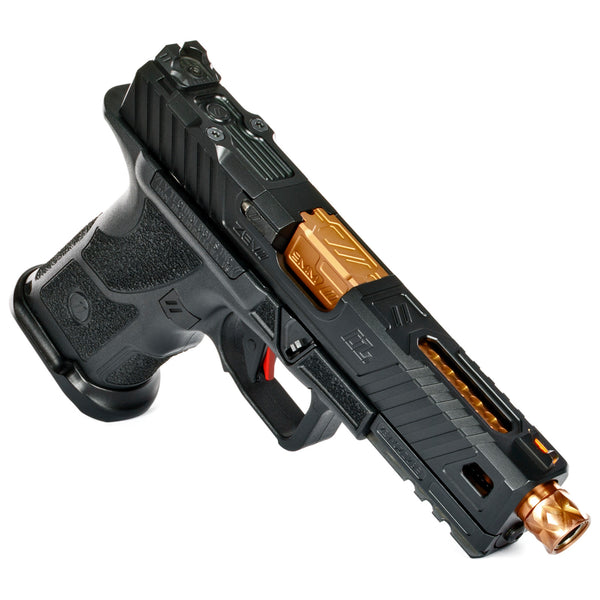 Zev Technologies OZ9 Elite COVERT Pistol, Standard Black Slide, Threaded Barrel