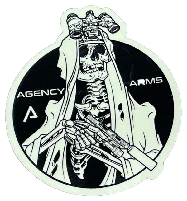 Agency Arms Limited Edition Reaper Sticker - Glow-In-The-Dark