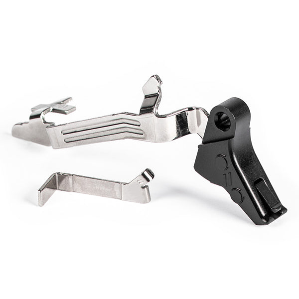 ZEV PRO Flat Face Glock Trigger Upgrade Bar Kit, Gen 5 with Black Safety